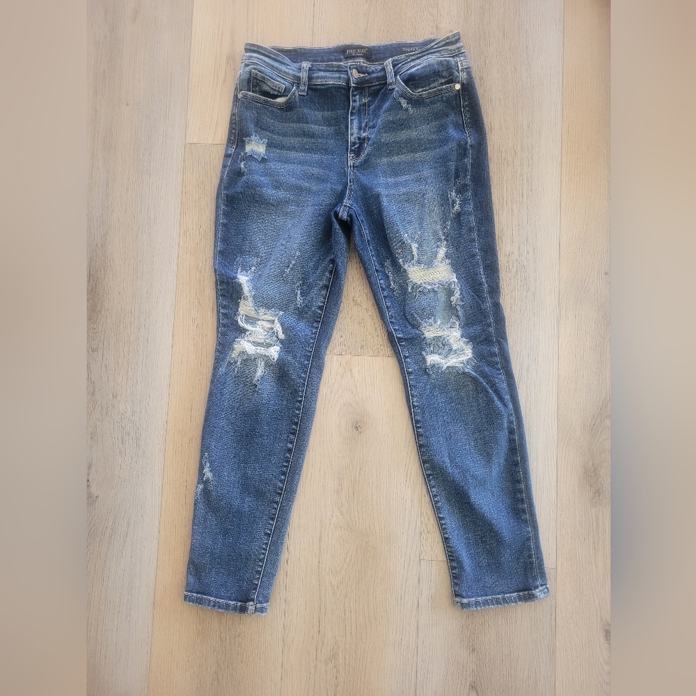 Judy Blue Distressed Boyfriend Jeans Size 13/31